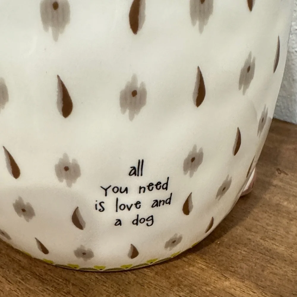 Natural Life Ceramic Dog Treat Jar